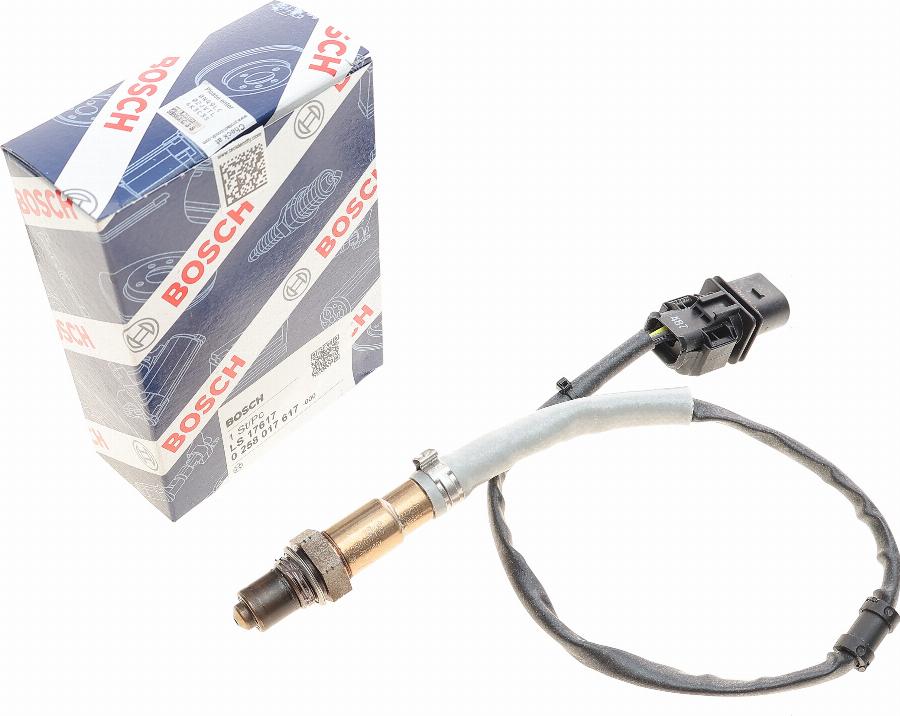 BOSCH 0 258 017 617 - Lambda Sensor www.autospares.lv