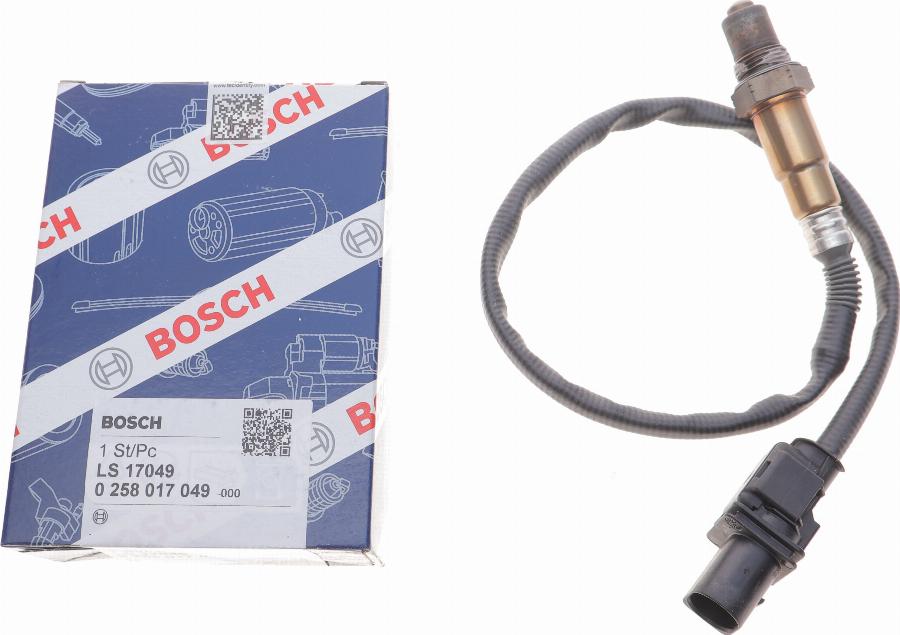 BOSCH 0 258 017 049 - Lambda Sensor www.autospares.lv