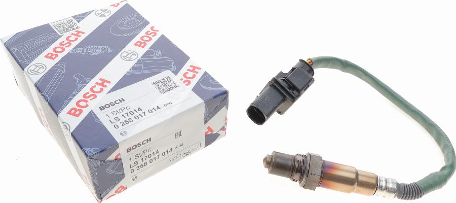 BOSCH 0 258 017 014 - Лямбда-зонд, датчик кислорода www.autospares.lv