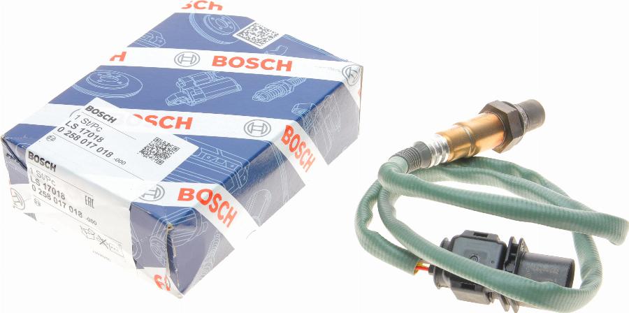 BOSCH 0 258 017 018 - Lambda zonde autospares.lv