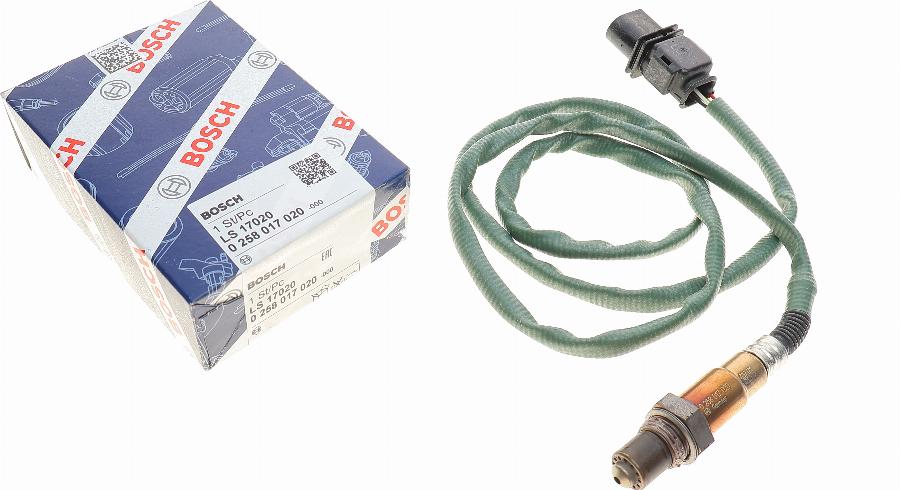 BOSCH 0 258 017 020 - Lambda zonde www.autospares.lv