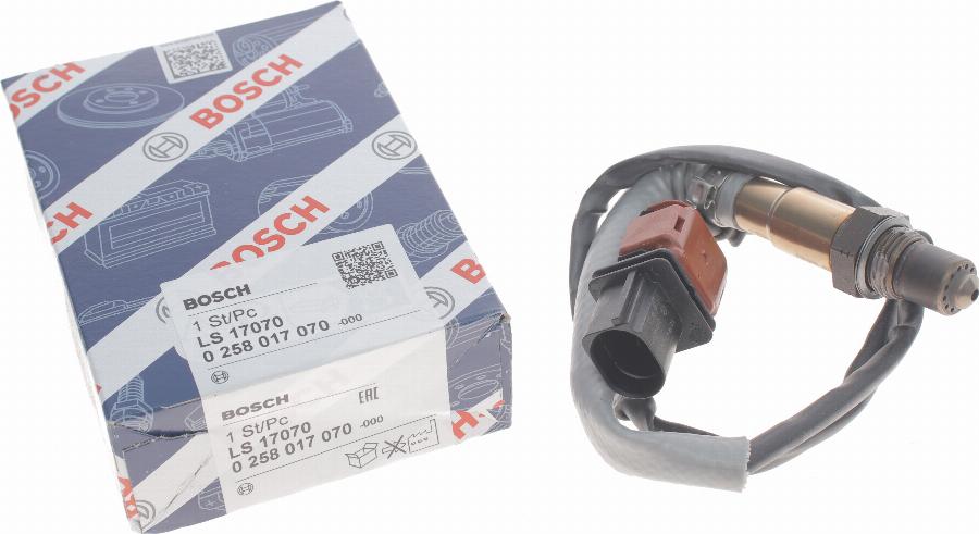 BOSCH 0 258 017 070 - Лямбда-зонд, датчик кислорода www.autospares.lv