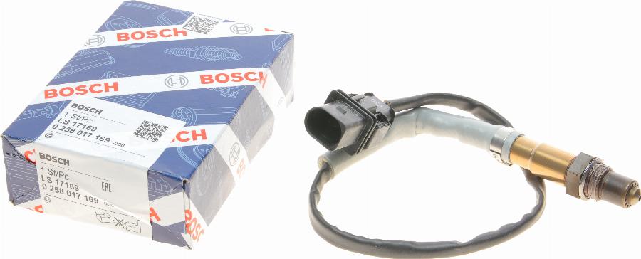 BOSCH 0 258 017 169 - Лямбда-зонд, датчик кислорода www.autospares.lv