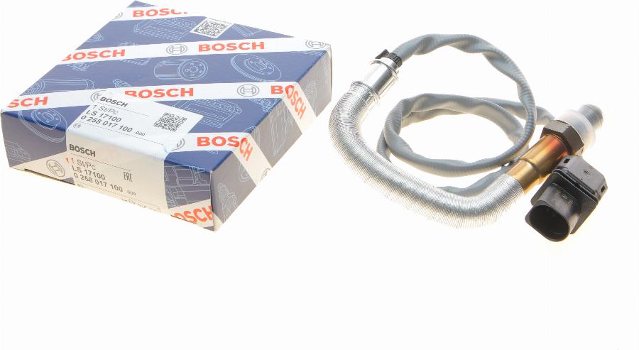 BOSCH 0 258 017 100 - Лямбда-зонд, датчик кислорода www.autospares.lv