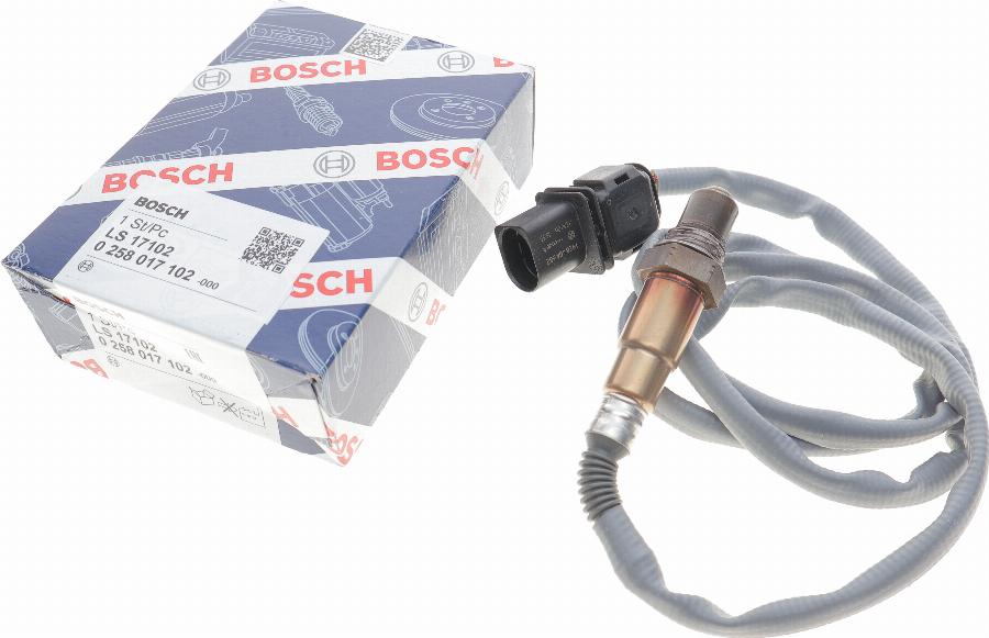 BOSCH 0 258 017 102 - Lambda zonde autospares.lv