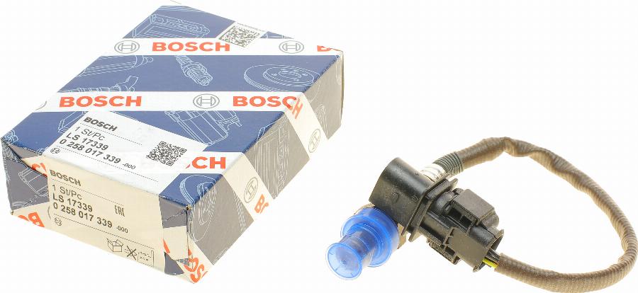 BOSCH 0 258 017 339 - Lambda zonde autospares.lv