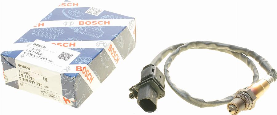 BOSCH 0 258 017 290 - Лямбда-зонд, датчик кислорода www.autospares.lv