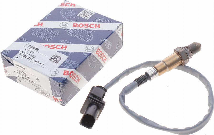 BOSCH 0 258 017 245 - Лямбда-зонд, датчик кислорода www.autospares.lv