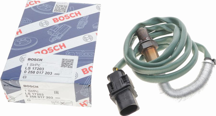 BOSCH 0 258 017 203 - Lambda Sensor www.autospares.lv