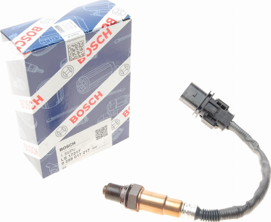 BOSCH 0 258 017 217 - Lambda zonde www.autospares.lv