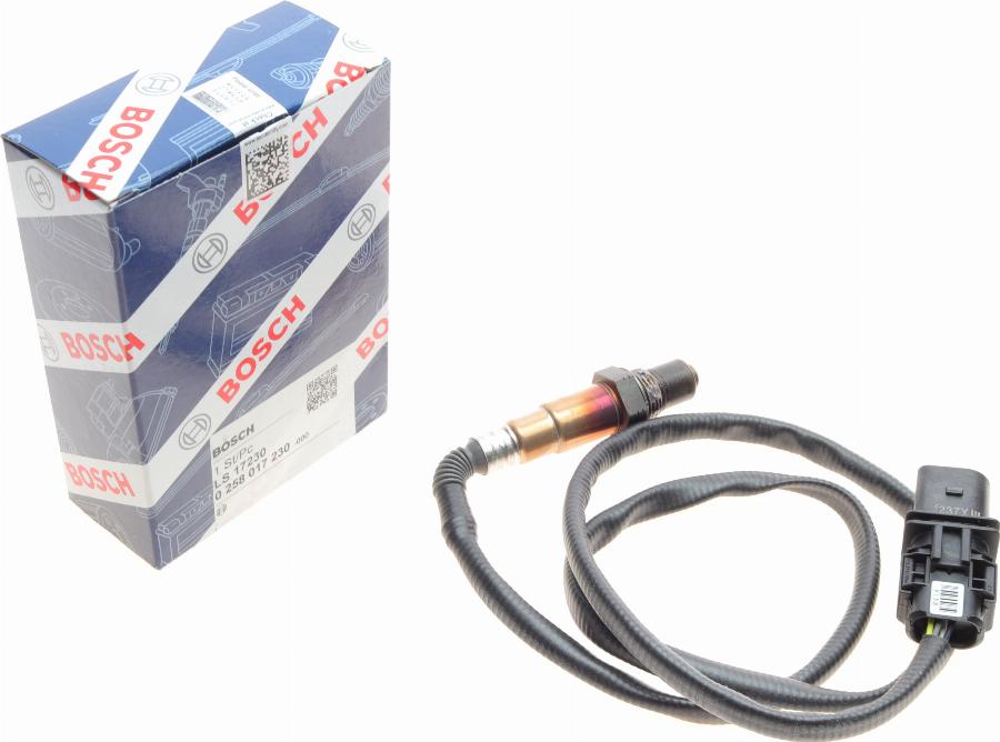 BOSCH 0 258 017 230 - Lambda zonde www.autospares.lv