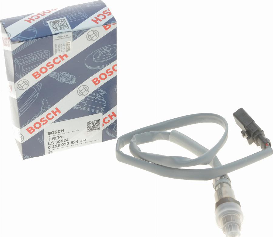 BOSCH 0 258 030 524 - Lambda zonde www.autospares.lv