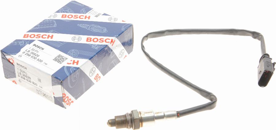 BOSCH 0 258 030 520 - Lambda zonde www.autospares.lv