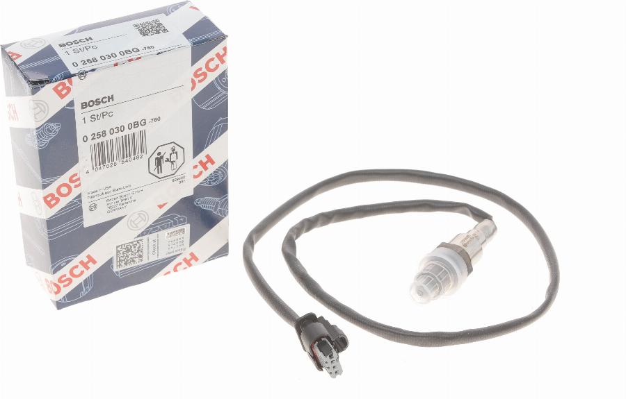 BOSCH 0 258 030 0BG - Lambda zonde www.autospares.lv