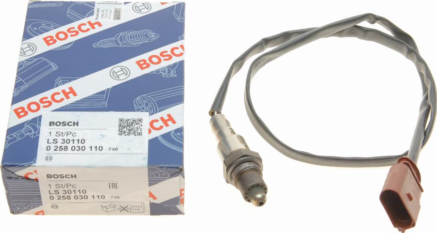 BOSCH 0 258 030 110 - Lambda zonde www.autospares.lv