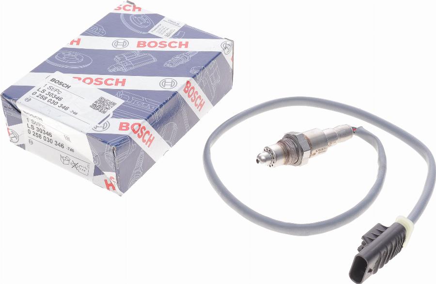 BOSCH 0 258 030 346 - Lambda zonde www.autospares.lv