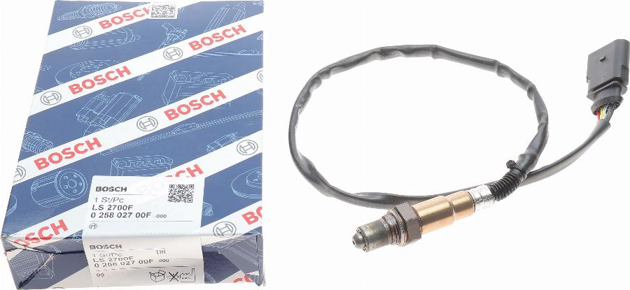 BOSCH 0 258 027 00F - Lambda zonde www.autospares.lv