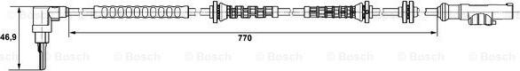 BOSCH 0 265 007 671 - Devējs, Riteņu griešanās ātrums www.autospares.lv