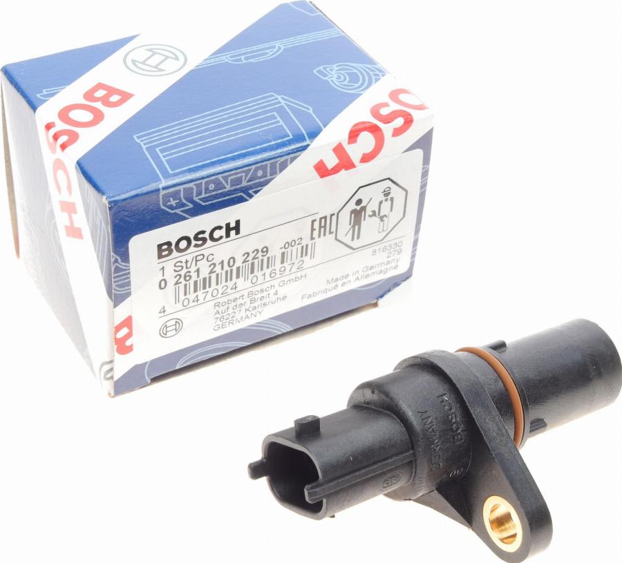 BOSCH 0 261 210 229 - Impulsu devējs, Kloķvārpsta www.autospares.lv