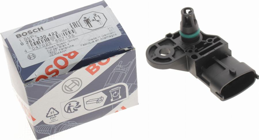 BOSCH 0 261 230 423 - Devējs, Ieplūstošā gaisa temperatūra www.autospares.lv