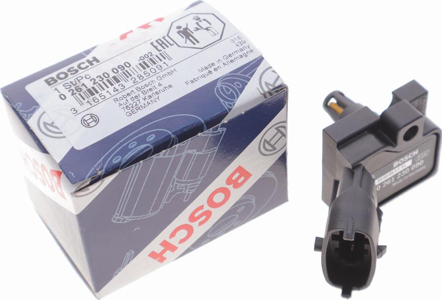 BOSCH 0 261 230 090 - Devējs, Ieplūstošā gaisa temperatūra www.autospares.lv