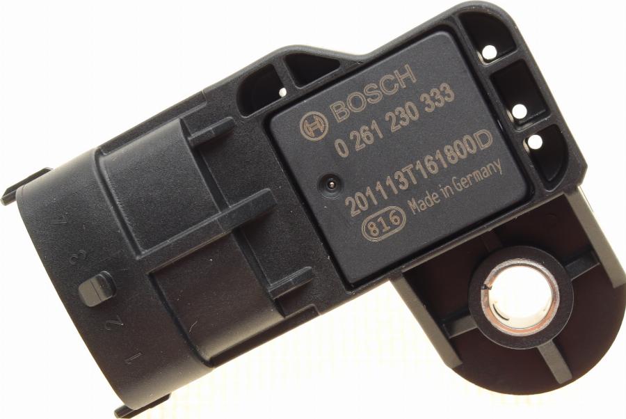 BOSCH 0 261 230 333 - Devējs, Spiediens ieplūdes traktā www.autospares.lv