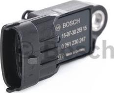 BOSCH 0 261 230 247 - Devējs, Pūtes spiediens www.autospares.lv