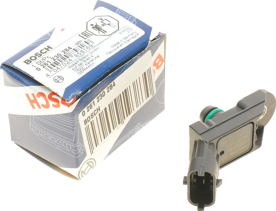 BOSCH 0 261 230 284 - Датчик, давление наддува www.autospares.lv