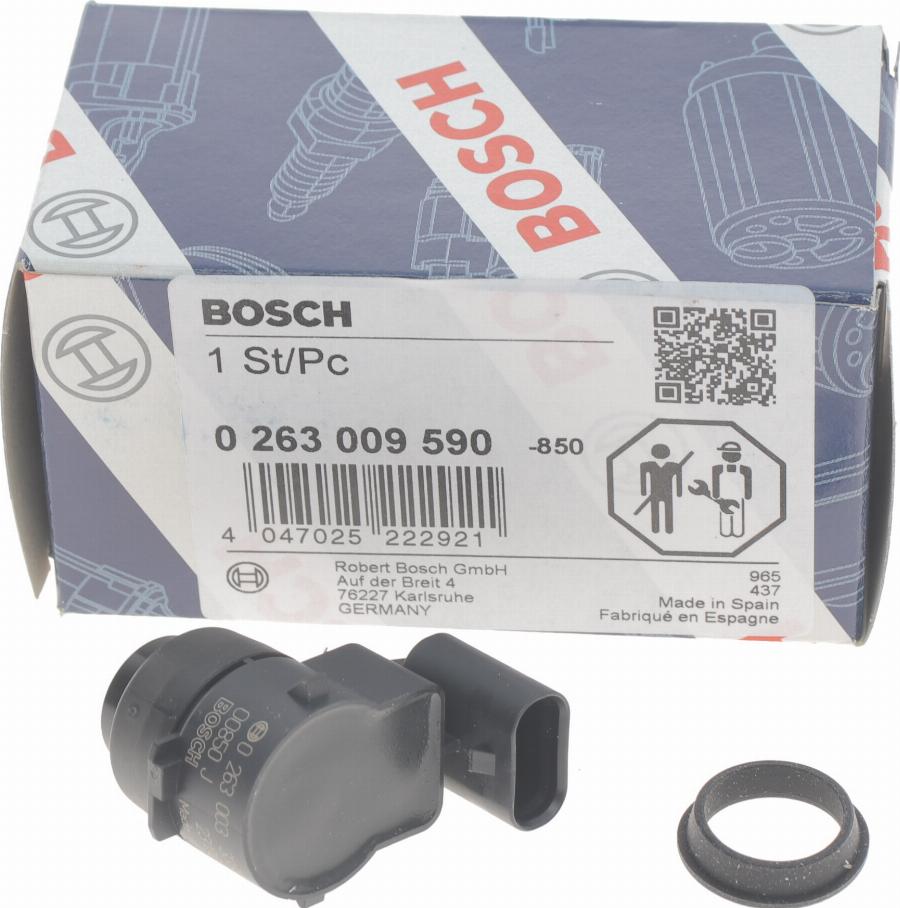 BOSCH 0 263 009 590 - Датчик, система помощи при парковке www.autospares.lv