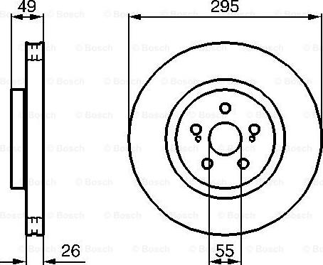 BOSCH 0 204 173 009 - Bremžu diski www.autospares.lv