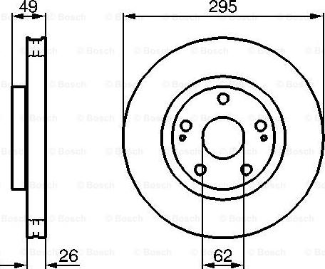 BOSCH 0 204 173 008 - Bremžu diski www.autospares.lv