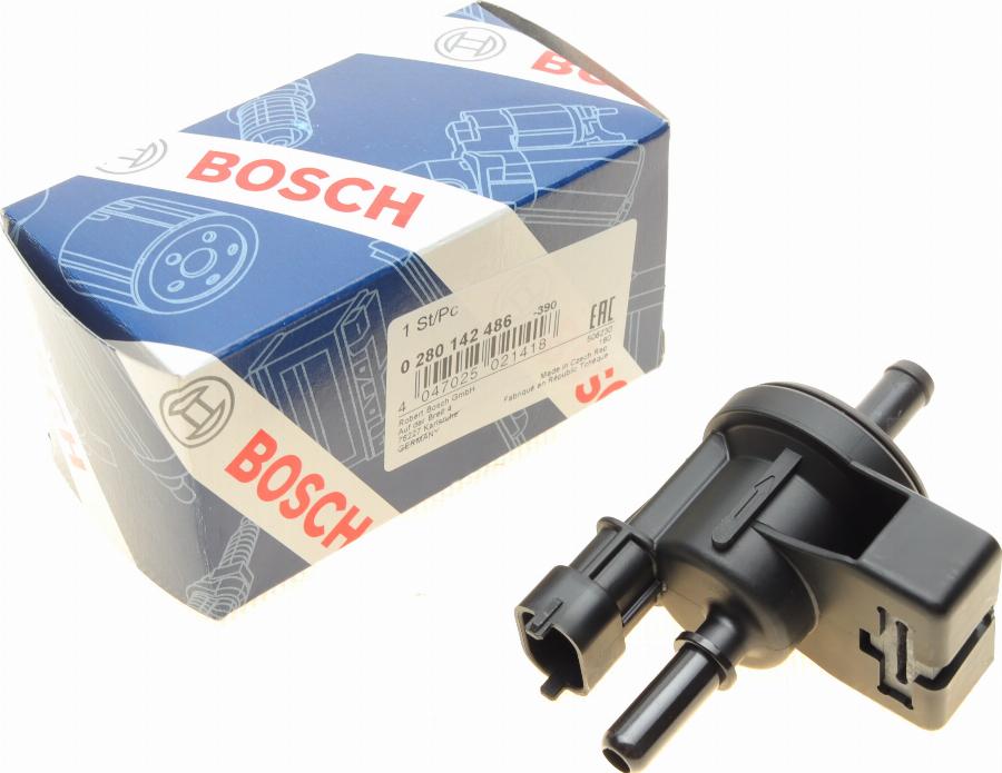 BOSCH 0 280 142 486 - Ventilācijas vārsts, Degvielas tvertne www.autospares.lv