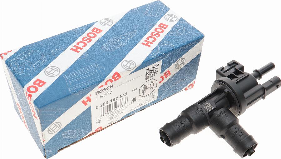 BOSCH 0 280 142 543 - Ventilācijas vārsts, Degvielas tvertne www.autospares.lv