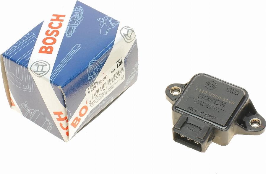 BOSCH 0 280 122 001 - Devējs, Droseļvārsta stāvoklis www.autospares.lv