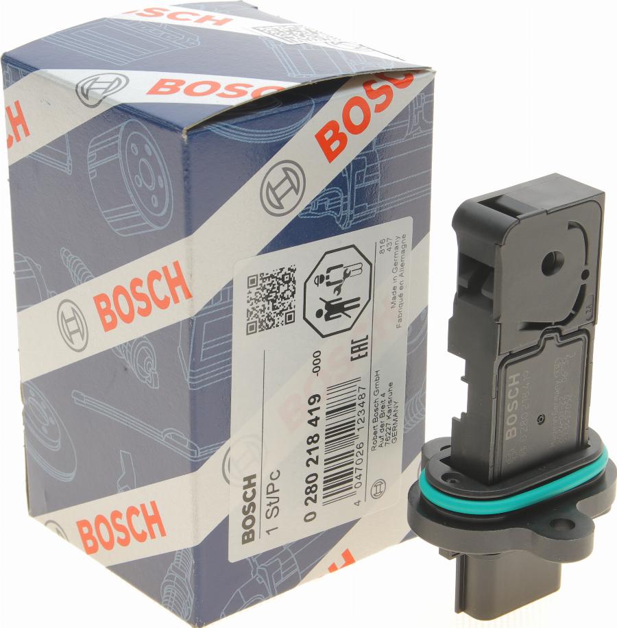 BOSCH 0 280 218 419 - Gaisa masas mērītājs www.autospares.lv