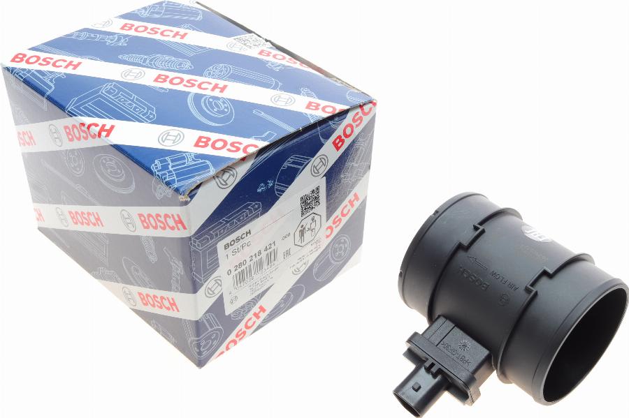 BOSCH 0 280 218 421 - Gaisa masas mērītājs www.autospares.lv