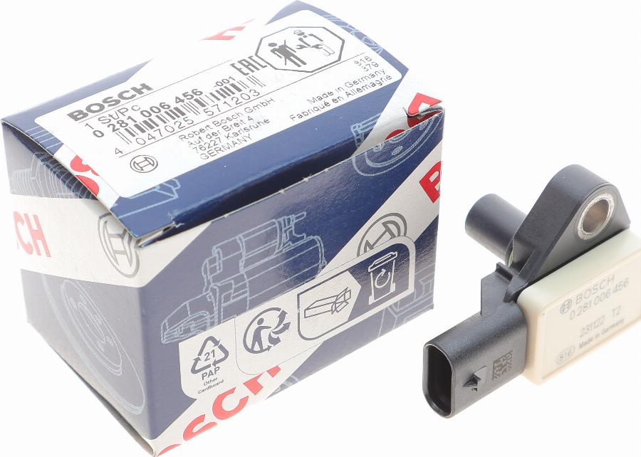 BOSCH 0 281 006 456 - Sensor, boost pressure www.autospares.lv