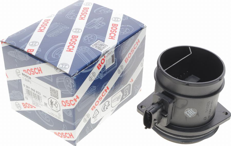 BOSCH 0 281 006 833 - Gaisa masas mērītājs www.autospares.lv