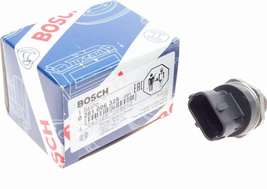 BOSCH 0 281 006 325 - Devējs, Degvielas padeves spiediens www.autospares.lv