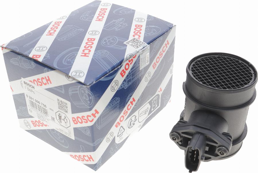 BOSCH 0 281 006 756 - Gaisa masas mērītājs www.autospares.lv