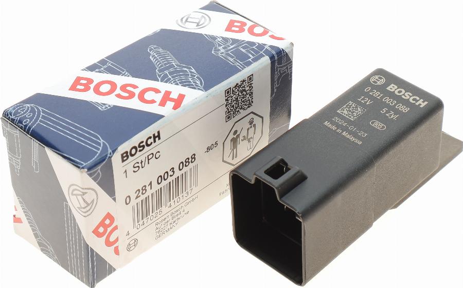 BOSCH 0 281 003 088 - Vadības bloks, Kvēlsveces darbības laiks www.autospares.lv