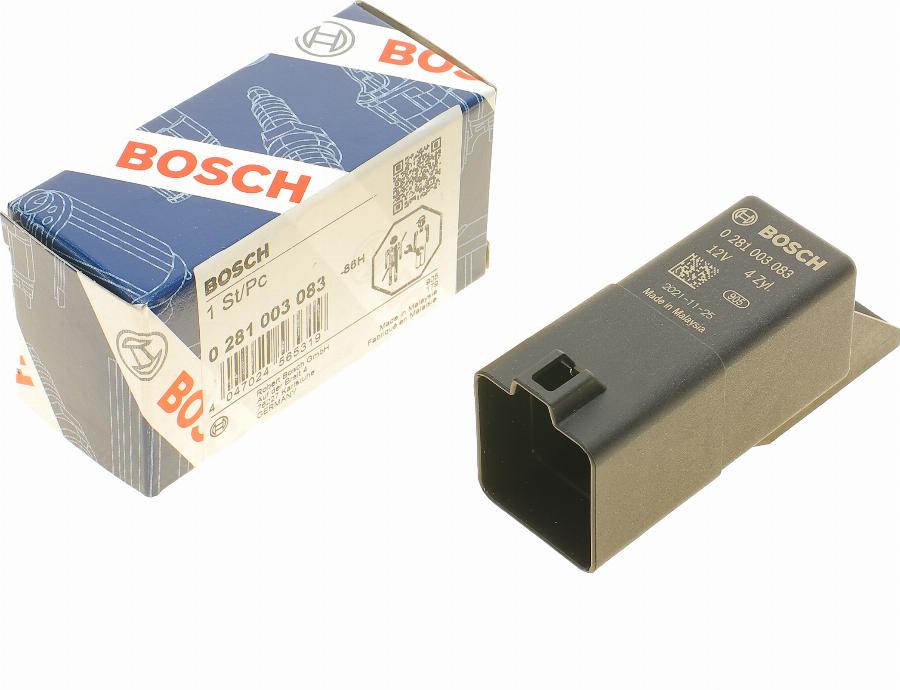 BOSCH 0 281 003 083 - Vadības bloks, Kvēlsveces darbības laiks www.autospares.lv