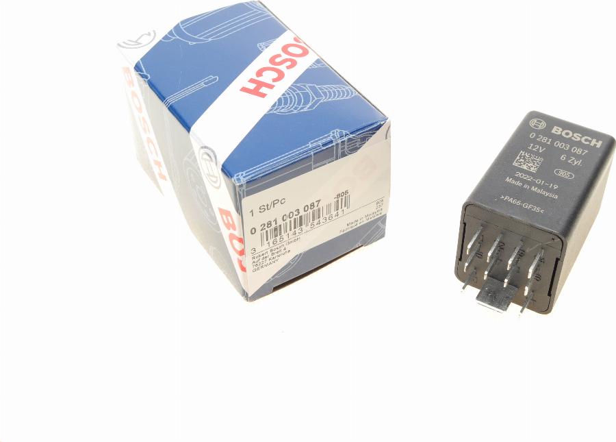 BOSCH 0 281 003 087 - Vadības bloks, Kvēlsveces darbības laiks www.autospares.lv