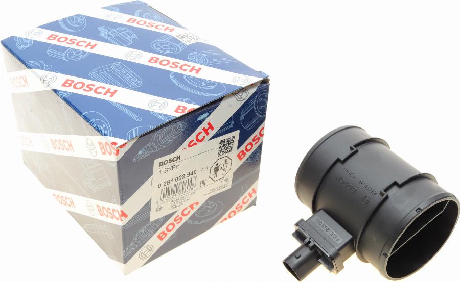 BOSCH 0 281 002 940 - Gaisa masas mērītājs www.autospares.lv