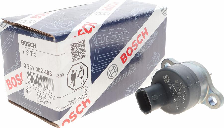 BOSCH 0 281 002 483 - Redukcijas vārsts, Common-Rail sistēma www.autospares.lv