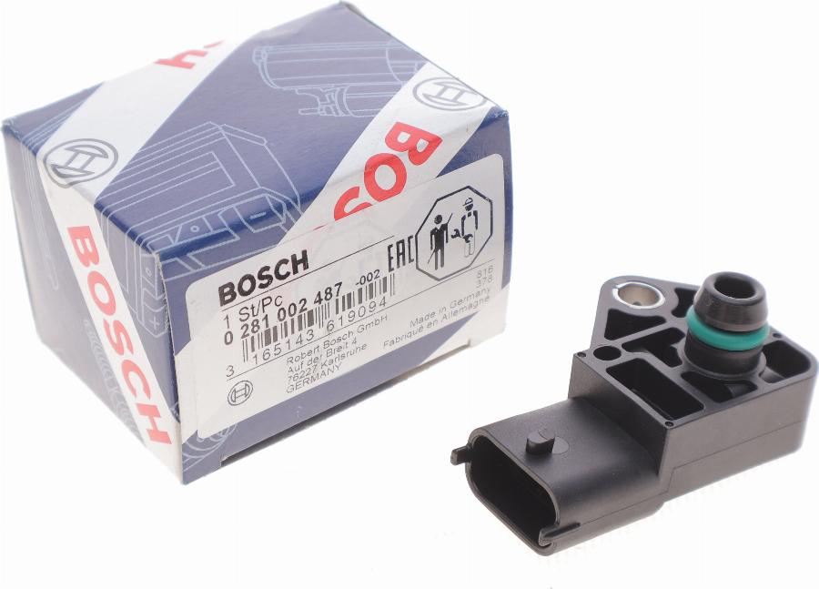 BOSCH 0 281 002 487 - Devējs, Pūtes spiediens www.autospares.lv