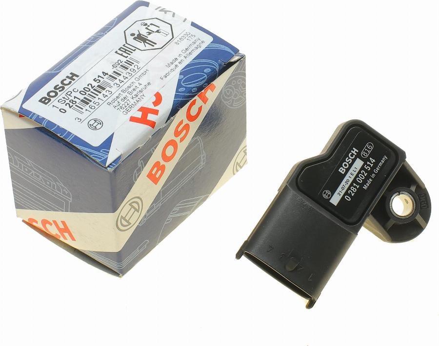 BOSCH 0 281 002 514 - Devējs, Ieplūstošā gaisa temperatūra www.autospares.lv