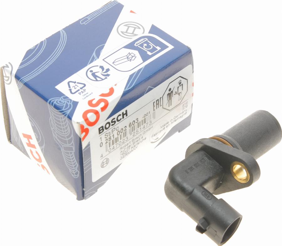 BOSCH 0 281 002 603 - Датчик импульсов, коленвал www.autospares.lv