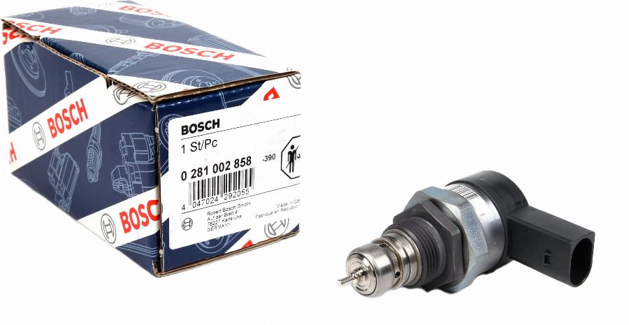 BOSCH 0 281 002 858 - Redukcijas vārsts, Common-Rail sistēma www.autospares.lv