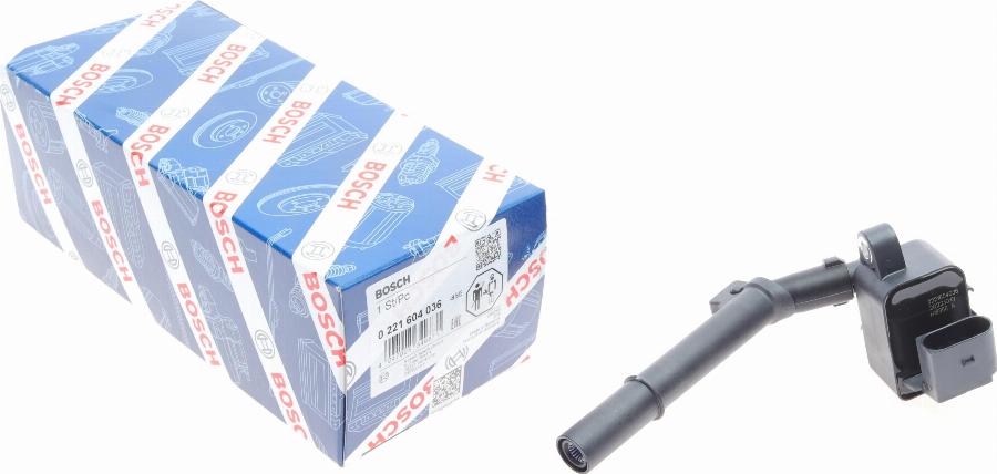 BOSCH 0 221 604 036 - Aizdedzes spole autospares.lv